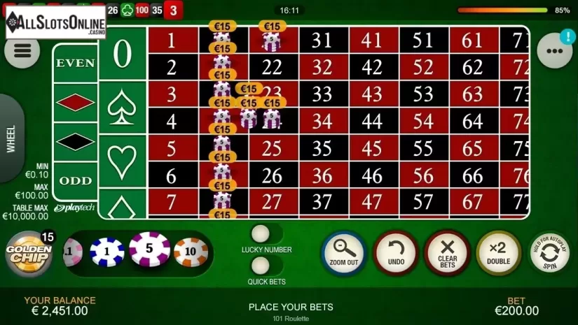 Golden Chip 5. 101 Roulette from Playtech