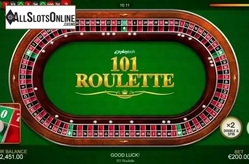 Game Sceen 2. 101 Roulette from Playtech