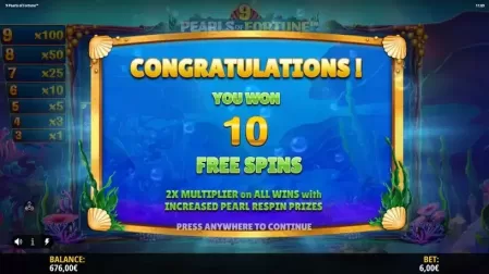 9 Pearls of Fortune slot screenshot 5