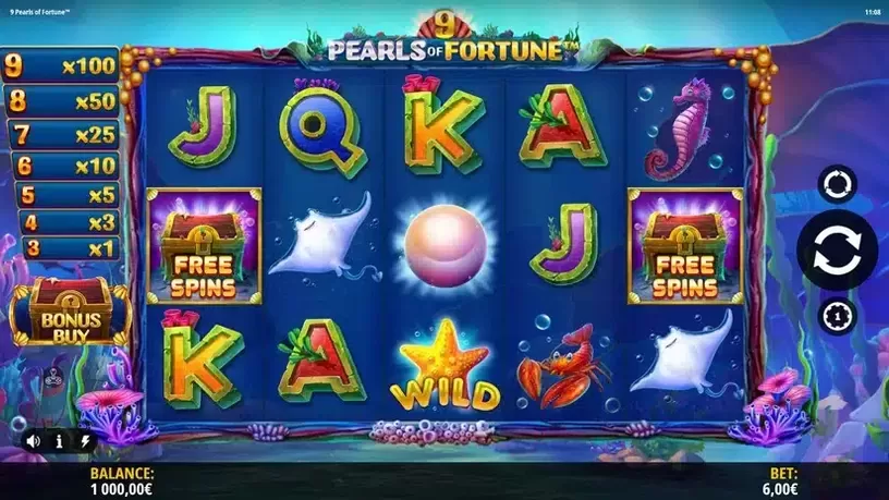 9 Pearls of Fortune slot screenshot 