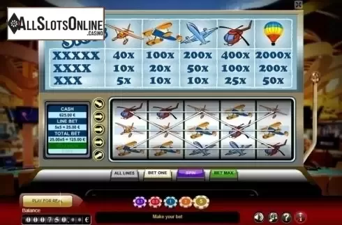 Reel Screen. Aero Slots from GameScale