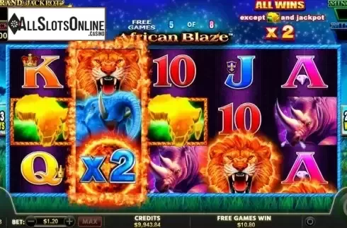 Free Spins screen 2