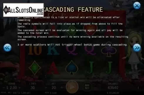 Features. Alice In Wonderland (KA Gaming) from KA Gaming