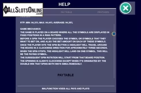 Information screen 2. Animal Arcade from Arrows Edge