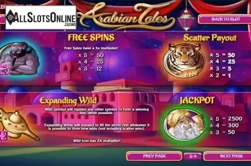 Screen4. Arabian Tales (Rival Gaming) from Rival Gaming