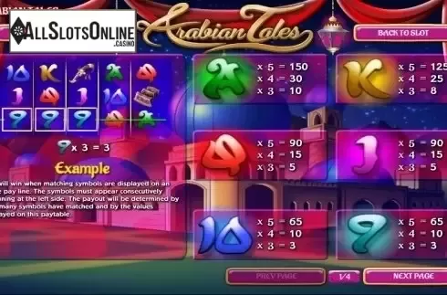 Screen2. Arabian Tales (Rival Gaming) from Rival Gaming