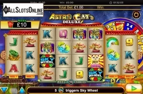 Reel Screen. Astro Cat Deluxe from Lightning Box