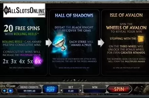 Screen5. Avalon II from Microgaming