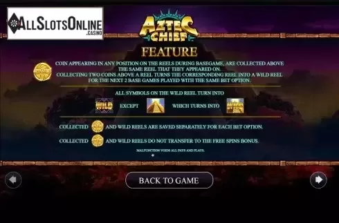 Feature screen