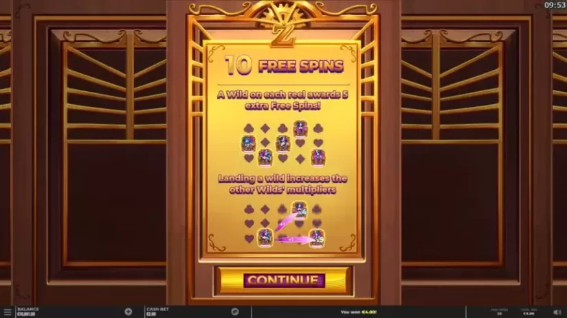 Cazino Zeppelin Reloaded slot screenshot 4