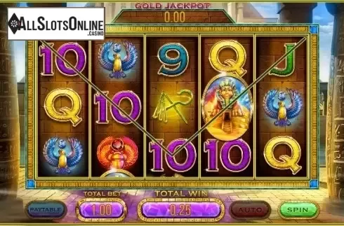 Screen 2. Cleopatra's Gold (Leander Games) from Leander Games