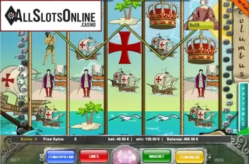 Screen3. Columbus (40) from Portomaso Gaming