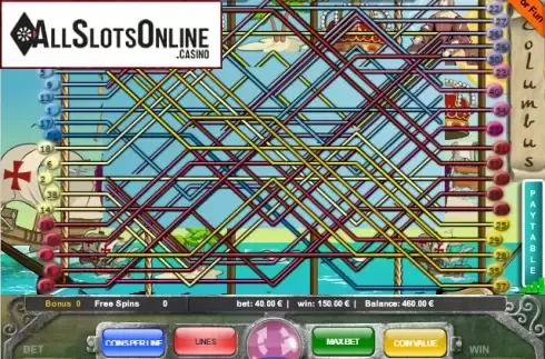 Screen4. Columbus (40) from Portomaso Gaming