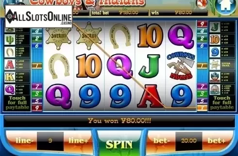 Game workflow . Cowboys and Indians from Slot Factory