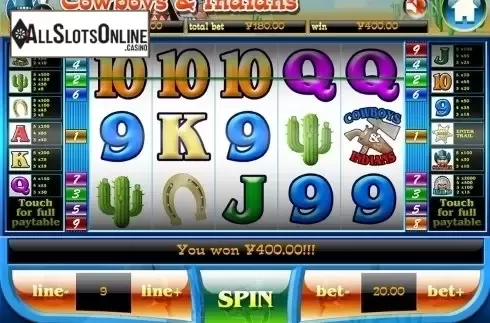 Game workflow 5. Cowboys and Indians from Slot Factory