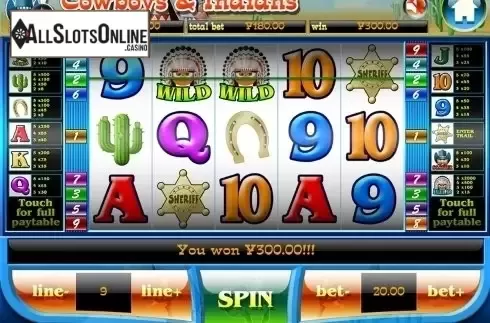 Game workflow 4. Cowboys and Indians from Slot Factory