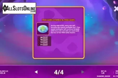 Free Goes feature screen