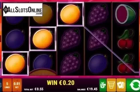 Win Screen. Fancy Fruits RHFP from Gamomat