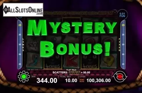Bonus Game Win Screen
