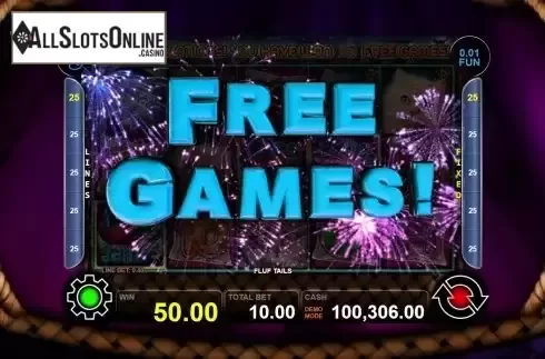 Free Spins Win Screen