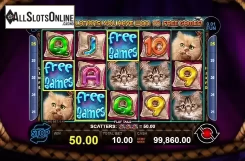 Free Spins Symbols Screen