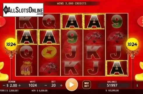 Win screen. Fortune God from KA Gaming