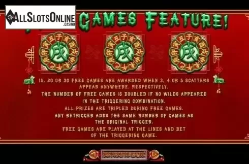 Free Spins. Fu Chi from RTG