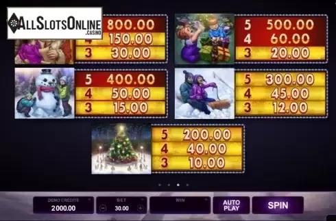 Game Rules 3. Happy Holidays from Microgaming