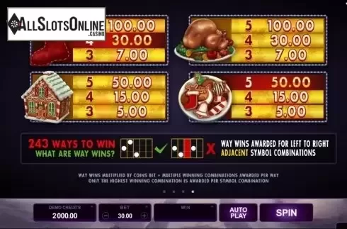 Game Rules 4. Happy Holidays from Microgaming