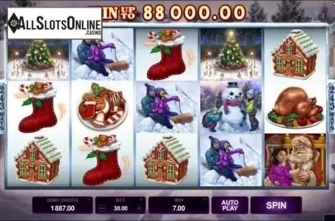 Reel Screen 3. Happy Holidays from Microgaming
