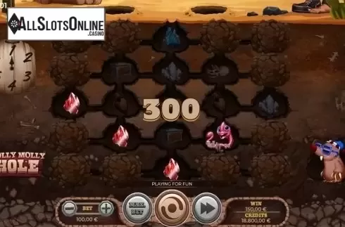 Win screen. Holly Molly Hole from Spinmatic
