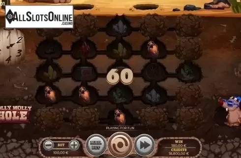 Respin screen. Holly Molly Hole from Spinmatic