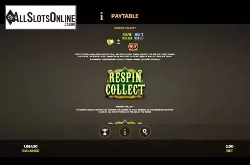 Instant Collect screen