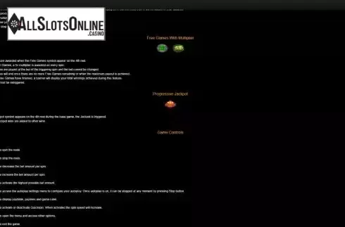 Features screen