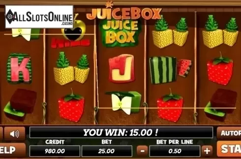Win Screen. Juicy Box from PlayPearls