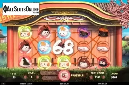 Win Screen. Jumping Sushi from Gamshy