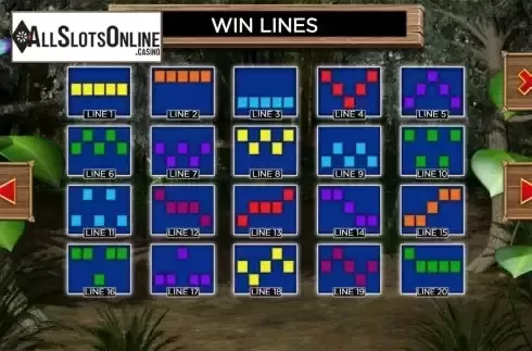 Win lines screen