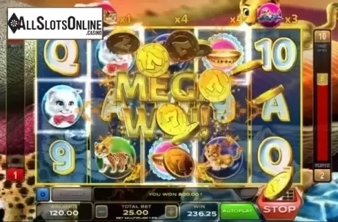 Mega Win. Kitty's Luck from Xplosive Slots Group