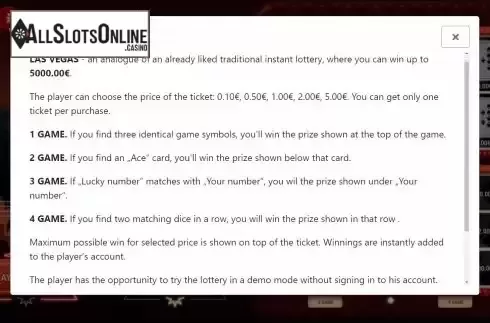 Rules Screen