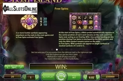 Screen8. Lost Island (NetEnt) from NetEnt