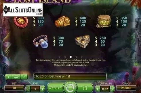 Screen9. Lost Island (NetEnt) from NetEnt