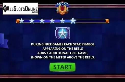 Start Screen. Lucky U from Playtech