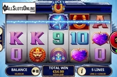 Win Screen. Lucky U from Playtech