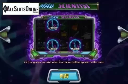 Free Spins screen