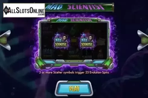 Evolution Spins screen
