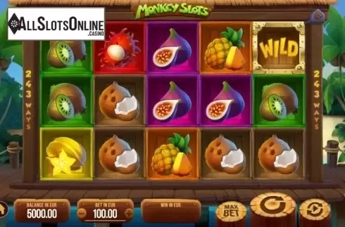 Reel Screen. Monkey Slots from SYNOT