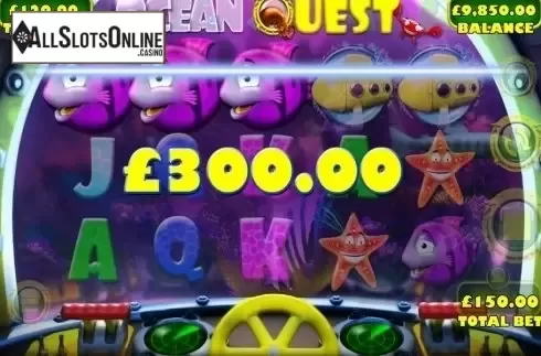 Win screen. Ocean Quest from Games Warehouse