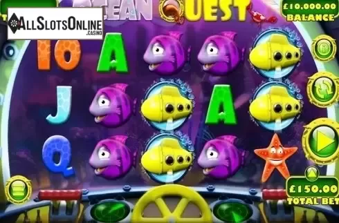 Reels screen. Ocean Quest from Games Warehouse