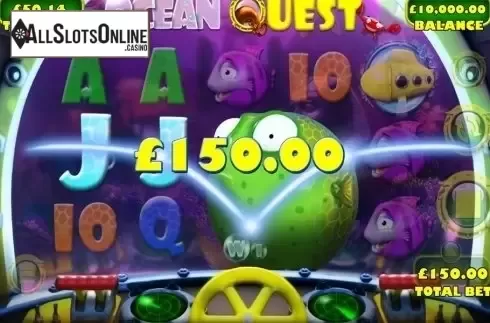 Mega symbol screen. Ocean Quest from Games Warehouse