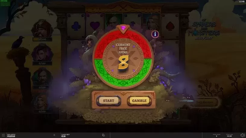 Of Sabers and Monsters slot screenshot 4